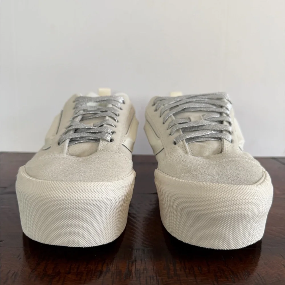 Vans Womens Platform Skate Shoes Knu Stack Stackform  Multicolor Laces Size 9 - Picture 4 of 14